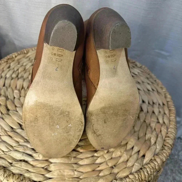 Steve Madden Whysper Leather Anke Boots Cognac Size 7. - Picture 10 of 11